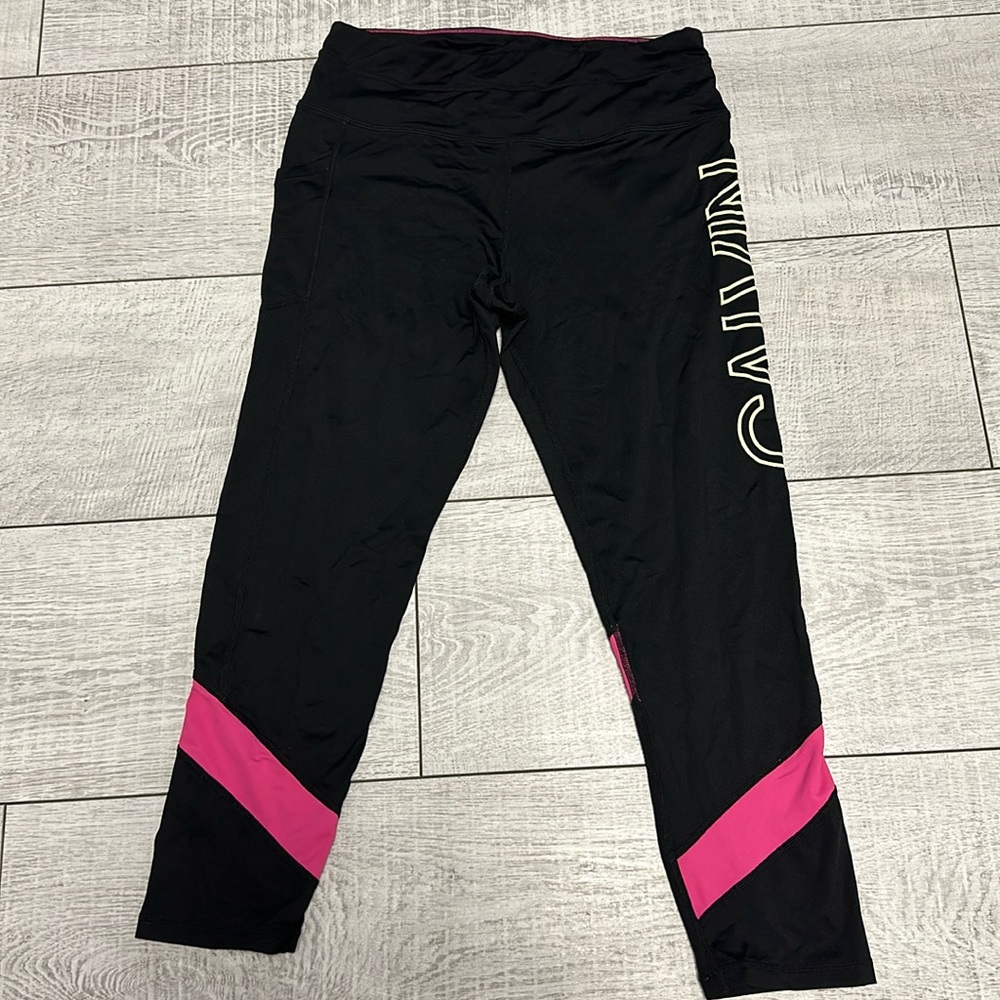 Calvin Klein - Womens Colorblock High Waisted leggings